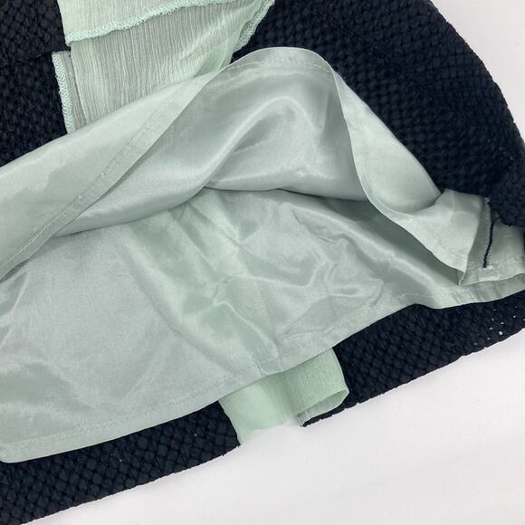 Min.imal Womens Black Green A-line Holiday Skirt Size 12 - Picture 4 of 13